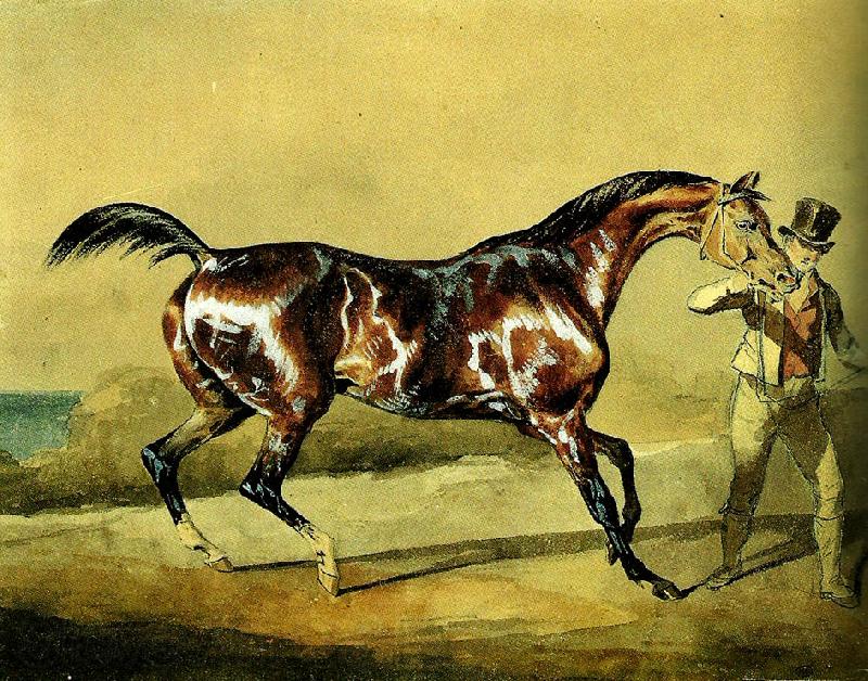 charles emile callande cheval a' l' entrainement France oil painting art